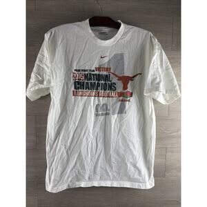 Texas Longhorns Men’s Medium T-shirt 2005 Rose Bowl Nike National Champions